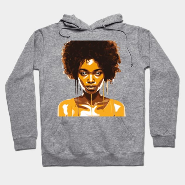 Afrocentric Woman Dripping With Melanin Hoodie by Graceful Designs